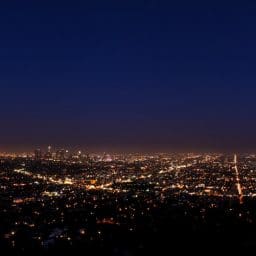 Night time cityscape.